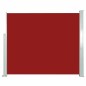 vidaXL Ausziehbare Seitenmarkise 120x300 cm Rot vidaXL Ausziehbare Seitenmarkise 120x300 cm Rot