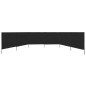 vidaXL 6-teiliges Windschutzgewebe 800 x 80 cm Schwarz vidaXL 6-teiliges Windschutzgewebe 800 x 80 cm Schwarz