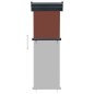 vidaXL Balkon-Seitenmarkise 65x250 cm Braun vidaXL Balkon-Seitenmarkise 65x250 cm Braun