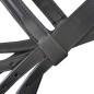 Leder Trense Trensenzaum mit Zügeln und Gebiß schwarz Kolben Leder Trense Trensenzaum mit Zügeln und Gebiß schwarz Kolben