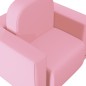 2-in-1 Kindersofa Rosa Kunstleder 2-in-1 Kindersofa Rosa Kunstleder