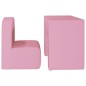 2-in-1 Kindersofa Rosa Kunstleder 2-in-1 Kindersofa Rosa Kunstleder
