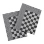 vidaXL Geschirrtücher 50 Stk. Schwarz und Weiß 50x70 cm Baumwolle vidaXL Geschirrtücher 50 Stk. Schwarz und Weiß 50x70 cm Baumwolle