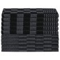 vidaXL 50-tlg. Handtuch-Set Schwarz und Grau Baumwolle vidaXL 50-tlg. Handtuch-Set Schwarz und Grau Baumwolle