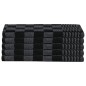 vidaXL 50-tlg. Handtuch-Set Schwarz und Grau Baumwolle vidaXL 50-tlg. Handtuch-Set Schwarz und Grau Baumwolle