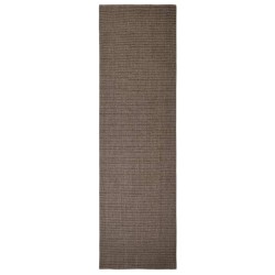 vidaXL Teppich Natur Sisal 100x350 cm Braun
