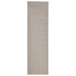vidaXL Teppich Natur Sisal 100x350 cm Sandfarbe