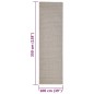 vidaXL Teppich Natur Sisal 100x350 cm Sandfarbe vidaXL Teppich Natur Sisal 100x350 cm Sandfarbe