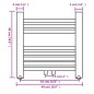 Handtuchheizkörper Warmwasser Gerade 480x480 mm Handtuchheizkörper Warmwasser Gerade 480x480 mm