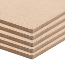 vidaXL MDF-Platten 4 Stück Quadratisch 60x60 cm 12 mm