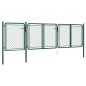 vidaXL Gartentor Stahl 75x395 cm Grün vidaXL Gartentor Stahl 75x395 cm Grün