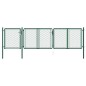 vidaXL Gartentor Stahl 75x395 cm Grün vidaXL Gartentor Stahl 75x395 cm Grün