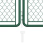 vidaXL Gartentor Stahl 75x395 cm Grün vidaXL Gartentor Stahl 75x395 cm Grün