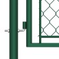 vidaXL Gartentor Stahl 75x395 cm Grün vidaXL Gartentor Stahl 75x395 cm Grün