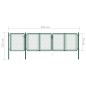 vidaXL Gartentor Stahl 75x395 cm Grün vidaXL Gartentor Stahl 75x395 cm Grün