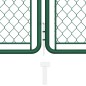 vidaXL Gartentor Stahl 75x495 cm Grün vidaXL Gartentor Stahl 75x495 cm Grün