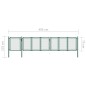 vidaXL Gartentor Stahl 75x495 cm Grün vidaXL Gartentor Stahl 75x495 cm Grün
