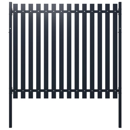 vidaXL Zaunfeld Anthrazit 174,5x170 cm Pulverbeschichteter Stahl