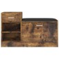 vidaXL Schuhbank Räuchereiche 94,5x31x57 cm Holzwerkstoff vidaXL Schuhbank Räuchereiche 94,5x31x57 cm Holzwerkstoff