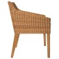 Esszimmerstühle mit Kissen 2 Stk. Hellbraun Natur Rattan Esszimmerstühle mit Kissen 2 Stk. Hellbraun Natur Rattan
