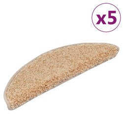 vidaXL Stufenmatten 5 Stk. 56x20 cm Creme
