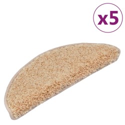 vidaXL Stufenmatten 5 Stk. 65x25 cm Creme