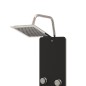 vidaXL Duschpaneel Glas 25x47,5x130 cm Schwarz vidaXL Duschpaneel Glas 25x47,5x130 cm Schwarz