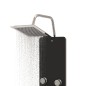 vidaXL Duschpaneel Glas 25x47,5x130 cm Schwarz vidaXL Duschpaneel Glas 25x47,5x130 cm Schwarz