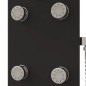 vidaXL Duschpaneel Glas 25x47,5x130 cm Schwarz vidaXL Duschpaneel Glas 25x47,5x130 cm Schwarz