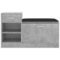 Schuhbank Betongrau 94,5x31x57 cm Holzwerkstoff Schuhbank Betongrau 94,5x31x57 cm Holzwerkstoff