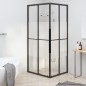vidaXL Duschkabine Halbmatt ESG 80x70x180 cm Schwarz vidaXL Duschkabine Halbmatt ESG 80x70x180 cm Schwarz