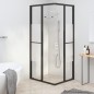 vidaXL Duschkabine Halbmatt ESG 80x70x180 cm Schwarz vidaXL Duschkabine Halbmatt ESG 80x70x180 cm Schwarz