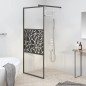 vidaXL Duschwand für Walk-In Dusche 80x195 cm ESG Steindesign Schwarz vidaXL Duschwand für Walk-In Dusche 80x195 cm ESG Steindesign Schwarz