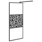 vidaXL Duschwand für Walk-In Dusche 80x195 cm ESG Steindesign Schwarz vidaXL Duschwand für Walk-In Dusche 80x195 cm ESG Steindesign Schwarz