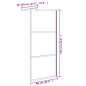 vidaXL Duschwand für Walk-In Dusche 80x195 cm ESG Steindesign Schwarz vidaXL Duschwand für Walk-In Dusche 80x195 cm ESG Steindesign Schwarz