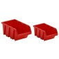 vidaXL 30-tlg Stapelboxen-Wandregal Rot & Schwarz 77x39cm Polypropylen vidaXL 30-tlg Stapelboxen-Wandregal Rot & Schwarz 77x39cm Polypropylen