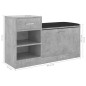 Schuhbank Betongrau 94,5x31x57 cm Holzwerkstoff Schuhbank Betongrau 94,5x31x57 cm Holzwerkstoff