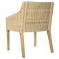 Esszimmerstühle mit Kissen 2 Stk. Natur Rattan Esszimmerstühle mit Kissen 2 Stk. Natur Rattan