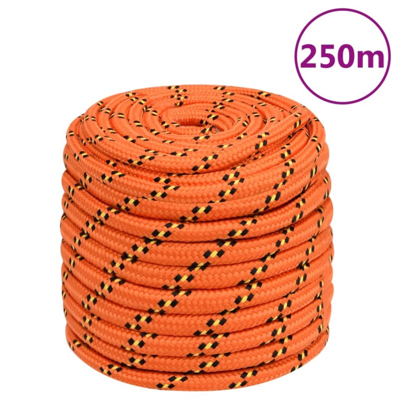 vidaXL Bootsseil Orange 16 mm 250 m Polypropylen vidaXL Bootsseil Orange 16 mm 250 m Polypropylen