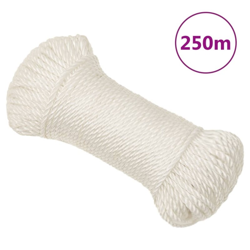vidaXL Arbeitsseil Weiß 6 mm 250 m Polypropylen vidaXL Arbeitsseil Weiß 6 mm 250 m Polypropylen