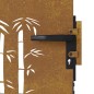vidaXL Gartentor 85x75 cm Cortenstahl Bambus-Design vidaXL Gartentor 85x75 cm Cortenstahl Bambus-Design