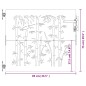 vidaXL Gartentor 85x75 cm Cortenstahl Bambus-Design vidaXL Gartentor 85x75 cm Cortenstahl Bambus-Design