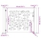 vidaXL Gartentor 105x80 cm Cortenstahl Bambus-Design vidaXL Gartentor 105x80 cm Cortenstahl Bambus-Design