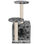 vidaXL Katzenbaum mit Sisal-Kratzsäule 60 cm Grau Pfoten-Aufdruck vidaXL Katzenbaum mit Sisal-Kratzsäule 60 cm Grau Pfoten-Aufdruck