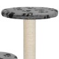vidaXL Katzenbaum mit Sisal-Kratzsäule 60 cm Grau Pfoten-Aufdruck vidaXL Katzenbaum mit Sisal-Kratzsäule 60 cm Grau Pfoten-Aufdruck