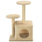 vidaXL Katzen-Kratzbaum Sisal 60 cm Beige vidaXL Katzen-Kratzbaum Sisal 60 cm Beige