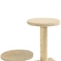 vidaXL Katzen-Kratzbaum Sisal 60 cm Beige vidaXL Katzen-Kratzbaum Sisal 60 cm Beige