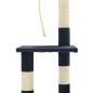 vidaXL Katzen-Kratzbaum mit Sisal-Kratzsäulen 109 cm Dunkelblau vidaXL Katzen-Kratzbaum mit Sisal-Kratzsäulen 109 cm Dunkelblau