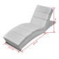 vidaXL Chaiselongue Weiß Kunstleder vidaXL Chaiselongue Weiß Kunstleder