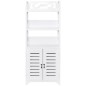 vidaXL Badezimmerschrank Albuquerque Holz Weiß 46x24x117,5 cm vidaXL Badezimmerschrank Albuquerque Holz Weiß 46x24x117,5 cm